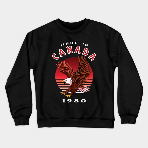 Flying Eagle - Made In Canada 1980 Crewneck Sweatshirt by TMBTM